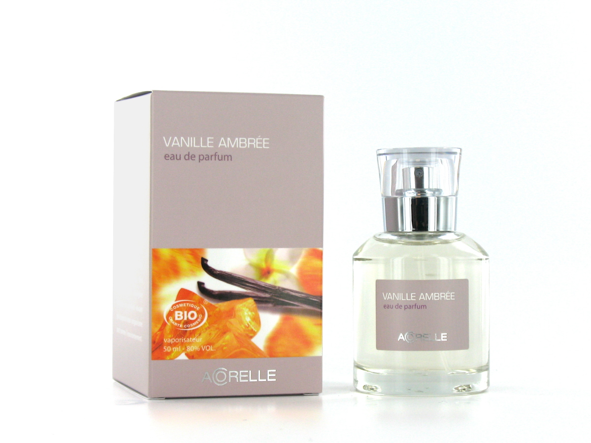 Acorelle Bio smaržas “Amber Vanilla” (Dzintars un Vaniļa) 50ml